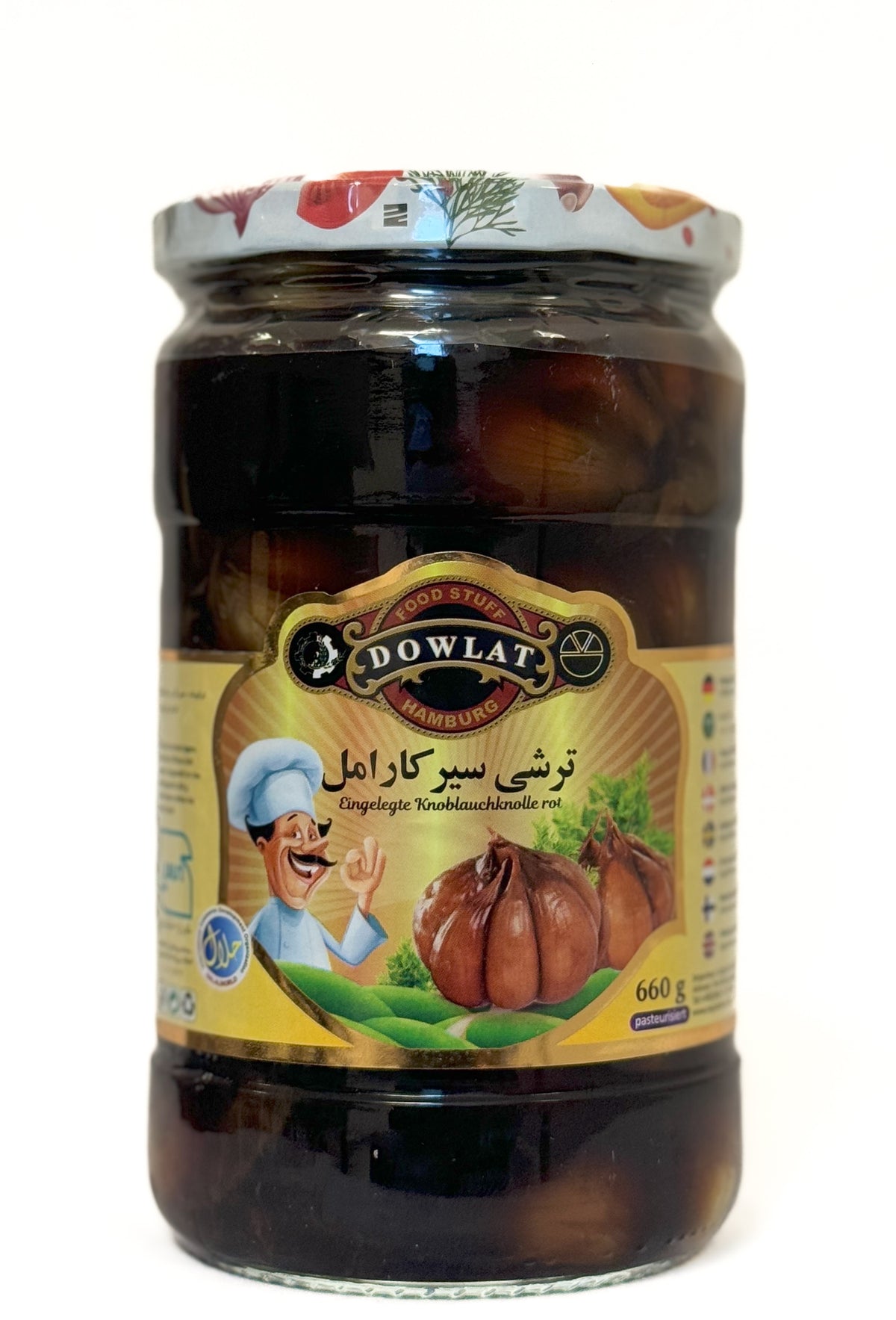 Inlagd röd vitlök 660Gram