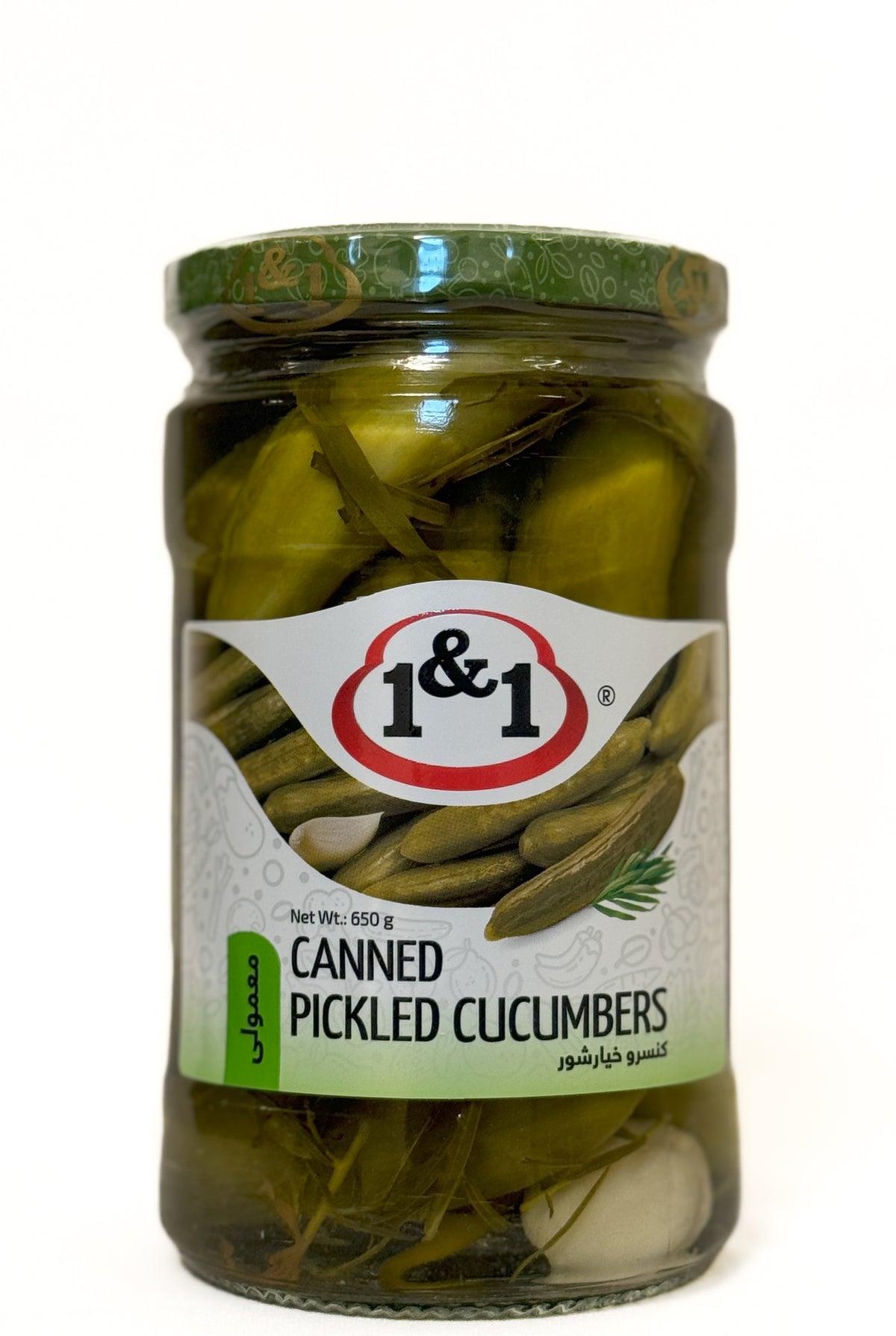 1&1 Inlagda gurkor 650 g