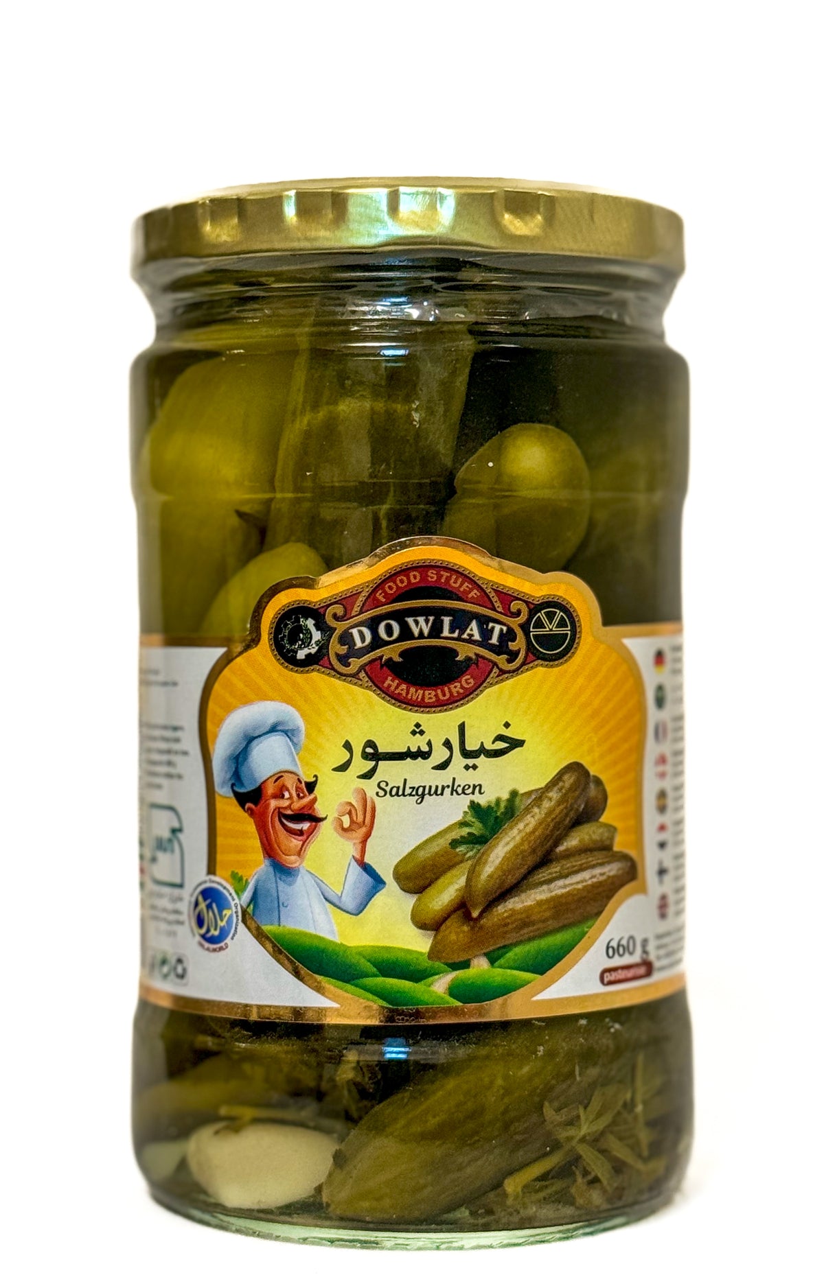 Dowlat inlagd saltgurke 660g