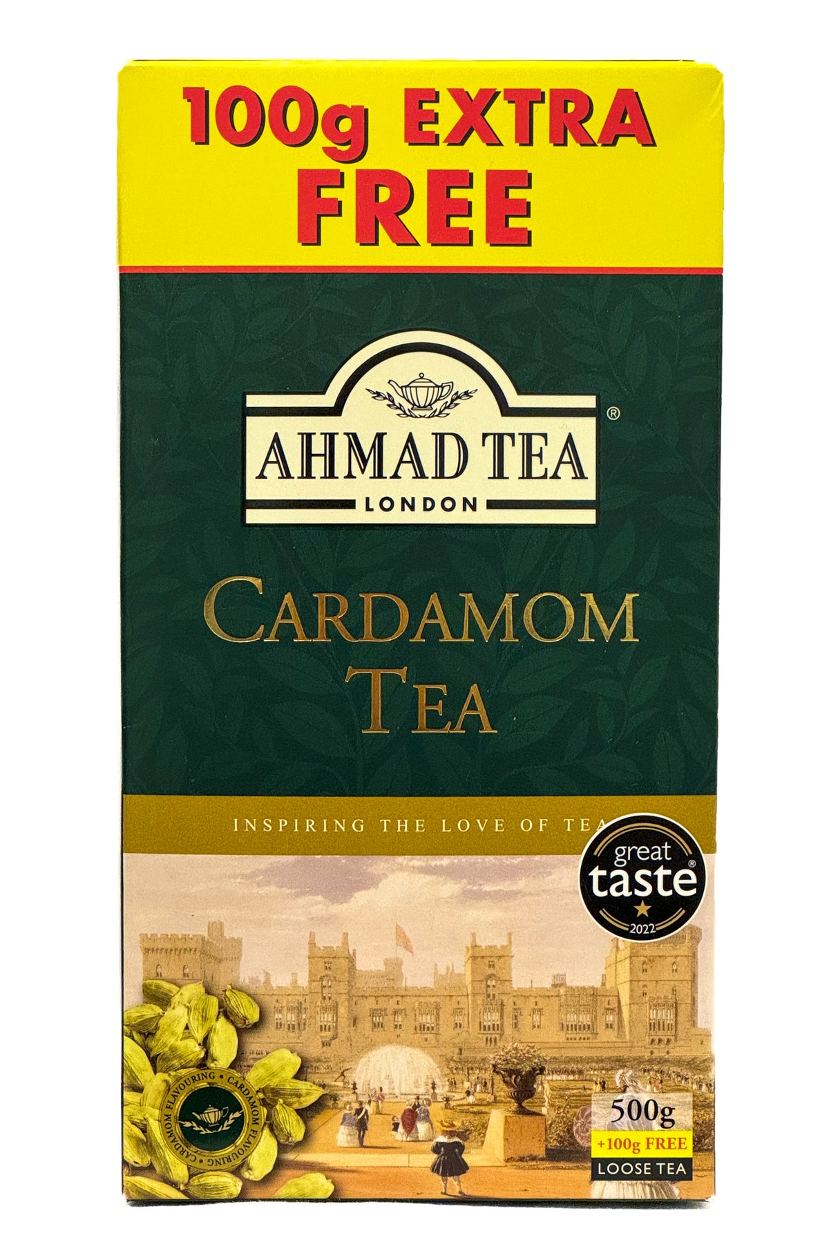 Ahmad Tea Kardemumma + 100 g extra Free